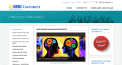 Desktop Screenshot of namigwinnett.org